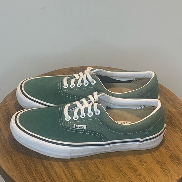 Vans Era Pro Duck Green Suede & Canvas Shoes Mens 7.5 Ultracush - Picture 2 of 7